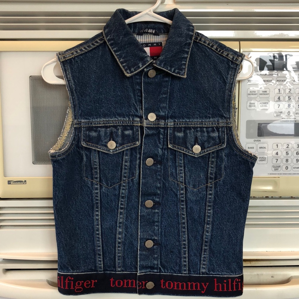 Tommy Hilfiger Jean Vest, Size XS